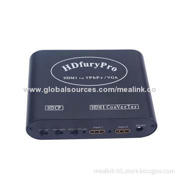 HDMI to VGA + YPBPR + Audio Converter, Plug-and-play FunctionNew